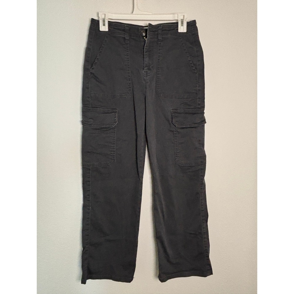 Vigoss Cargo Straight Leg Pants Charcoal Grey Utility Multi Pocket Size 29